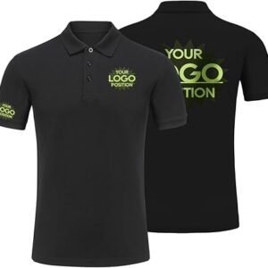 100% Cotton Custom Polo Shirts for Men Women Custom Polo Shirt Embroidered Logo Work for Business Customized Work Shirts